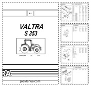 Valtra S353 Tractors Parts Catalog Katalog części, schematy budowy