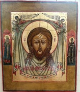 Stara ikona "Nieludzką ręką uczynione"( Chusta) 