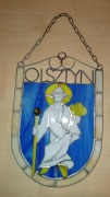 Witraż herb miasto Olsztyn Lech Staph