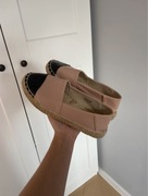 Espadryle pudrowy róż