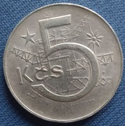 Moneta Czechosłowacja 5 Koron 1984