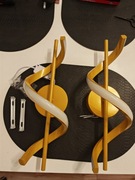 nowoczesne kinkiety LED w kolorze złotym. 2 sztuki 