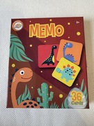 Karty puzzle do gry pamięciowej dla najmłodszych dinozaury