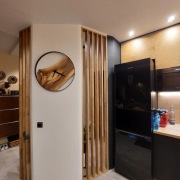 ŚCIANKA DZIAŁOWA LAMELI LITE DREWNO DĄB