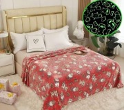 Koc świecący w ciemności Świąteczny 150x200cm