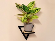 Kwietnik wiszący na ścianę LOFT czarny