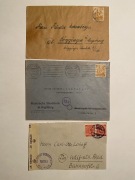 Niemcy 1946,1947 Okupacja Sojusznicza 2 koperty, front koperty CENZURA 