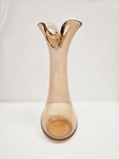 Wazon prl szkło kolorowe rozalinowe wysokość 33cm