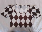 crop top na krótki rękaw