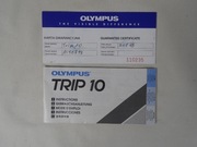 OLYMPUS TRIP 10 instrukcja 