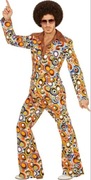 Strój kostium disco lata 80 90 XL +koszula +peruka afro