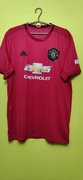 Koszulka t shift  piłkarski zespołu Manchester utd czerwona z chevroletem 