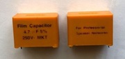 Kondensator do zwrotnic  VISATON   4,7uF  250V   --  2 szt.
