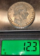 1 Floren 1860 A Franciszek Józef Austro-Wegry