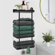 Wieszak na ręczniki Kensbro, bez wiercenia, do łazienki, 30 x 16 x 80