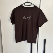 Tshirt Ariana Grande r.S, nowy, brązowy