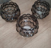 Świeczniki szklane 3 szt 