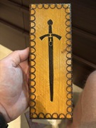 Kolekcjonerski nóż do papieru „Szczerbiec Koronacyjny 966-1966nowy,kpl.