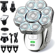 Golarki do głowy dla mężczyzn 9 głowic 4D 6w1 Trymer maszynka