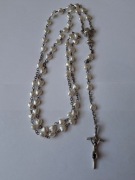 RÓŻANIEC KOMUNIA BIAŁE SERDUSZKA 