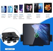 DEMCERT Dual Coils 15 W Szybka bezprzewodowa ładowarka samochodowa 