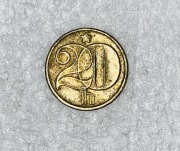 Moneta 20 HALERZY 1977 Czechosłowacja 