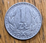 Moneta 1 zł rok 1988