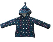 DZIEWCZYNKA ciepła bluza z kapturem ROZM 86/92CM