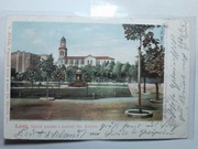 ŁÓDŹ Park miejski  kościół św. Krzyża 1903