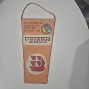Unikatowy proporczyk Transbud Koszalin