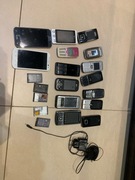 Stare telefony i ładowarki 