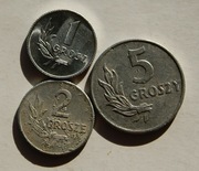 1949 - 1 2 5 grosz  aluminium zestaw Stan !!