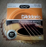 Struny do gitary akustycznej D'Addario EXP15 .010 - .047