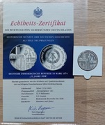 DDR 10 Marek 1974 - 25 lat DDR   - REPLIKA   Ag 333/1000