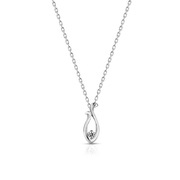 Wisiorek srebrny z cyrkonią