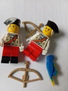 Lego BAM dwie Piratki z łukiem z papugą. Nowe