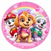 Opłatek na tort Psi Patrol napis gratis 