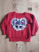 Sweterek LOL Surprise lalka czerwony r.98