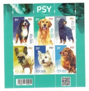 04-Fil19- Polska- Psy rasowe, ark, 6zn.czyste