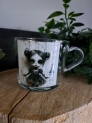 Szklanka kubek Handmade 400ml gothic creepy dolls