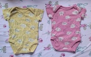 2 szt Body dziewczynka r. 62 Cool Club