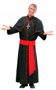 STRÓJ KARDYNAŁA KSIĘDZA KOŚCIELNY PRZEBRANIE NA HALLOWEEN Rozm. L +DODATKI+