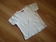 BIAŁY T-SHIRT NA TRENING WF  ROZM. 116