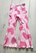 Legginsy dzwony z motywem serc 98 cm