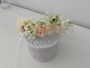 wianek komunijny kwiaty jak żywy boho