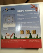 Antena DVB-T2 4K ścienna z zegarem 