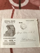 Koperta Kraków Gramofony Centrala Maszyn .