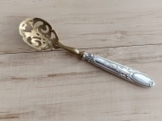 ŁYŻECZKA DO MARYNAT MOSIĄDZ SREBRO PRÓBA 800 FRANCJA  SECESJA