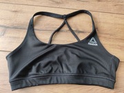 Reebok czarny stanik sportowy S