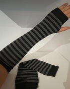 Długie rękawiczki mitenki 